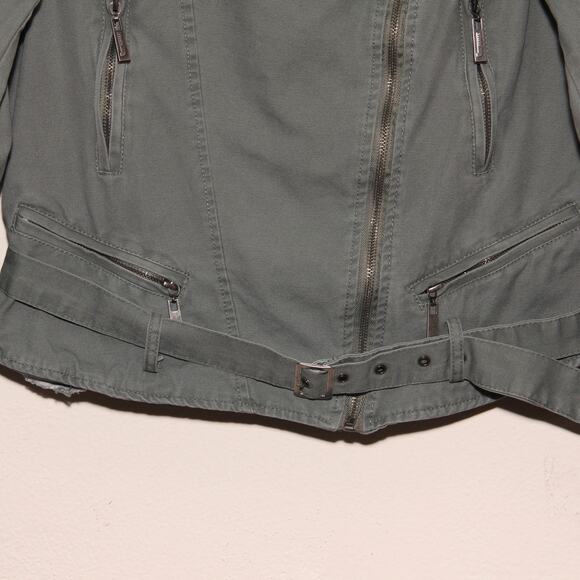 JOU JOU Moto  Jacket Size Jr. Large Cotton - Picture 4 of 7